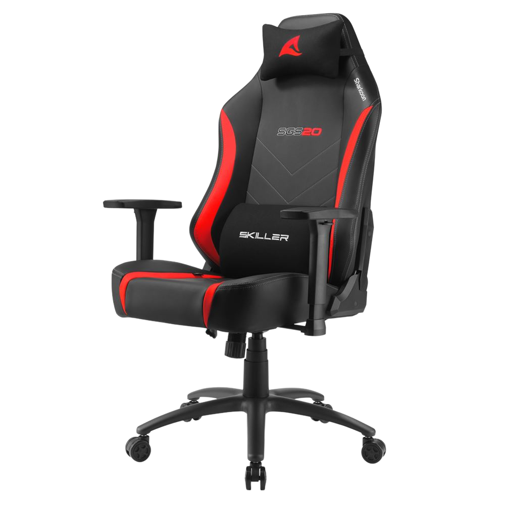 SHARKOON SKILLER SGS20 FABRIC GAMING CHAIR (RED)