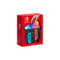 NINTENDO SWITCH OLED W/ NEON BLUE AND NEON RED JOYCON
