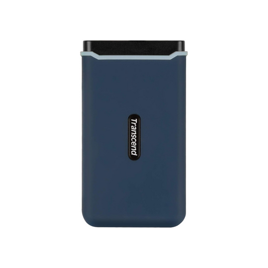 TRANSCEND 250GB ESD370C USB 3.1 TYPE-C PORTABLE SSD (TS250GESD370C) BLUE SILICONE RUBBER