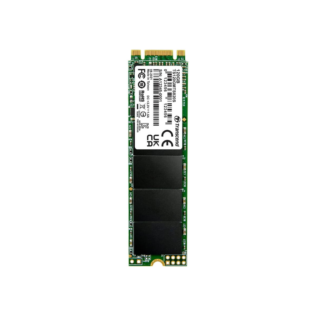 TRANSCEND 120GB M.2 SATA MTS820S 2280 SSD (TS120GMTS820S)