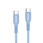 PHILIPS USB-C (M) TO USB-C (M) 60W SILICON CABLE (4FT/1.2M) BLUE