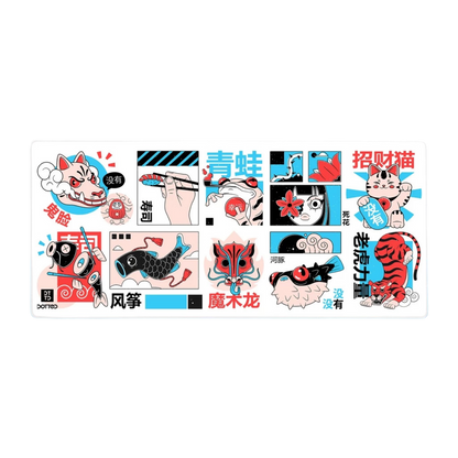 DOTTED AKIRA 900X400MM DESK MAT (4MM)