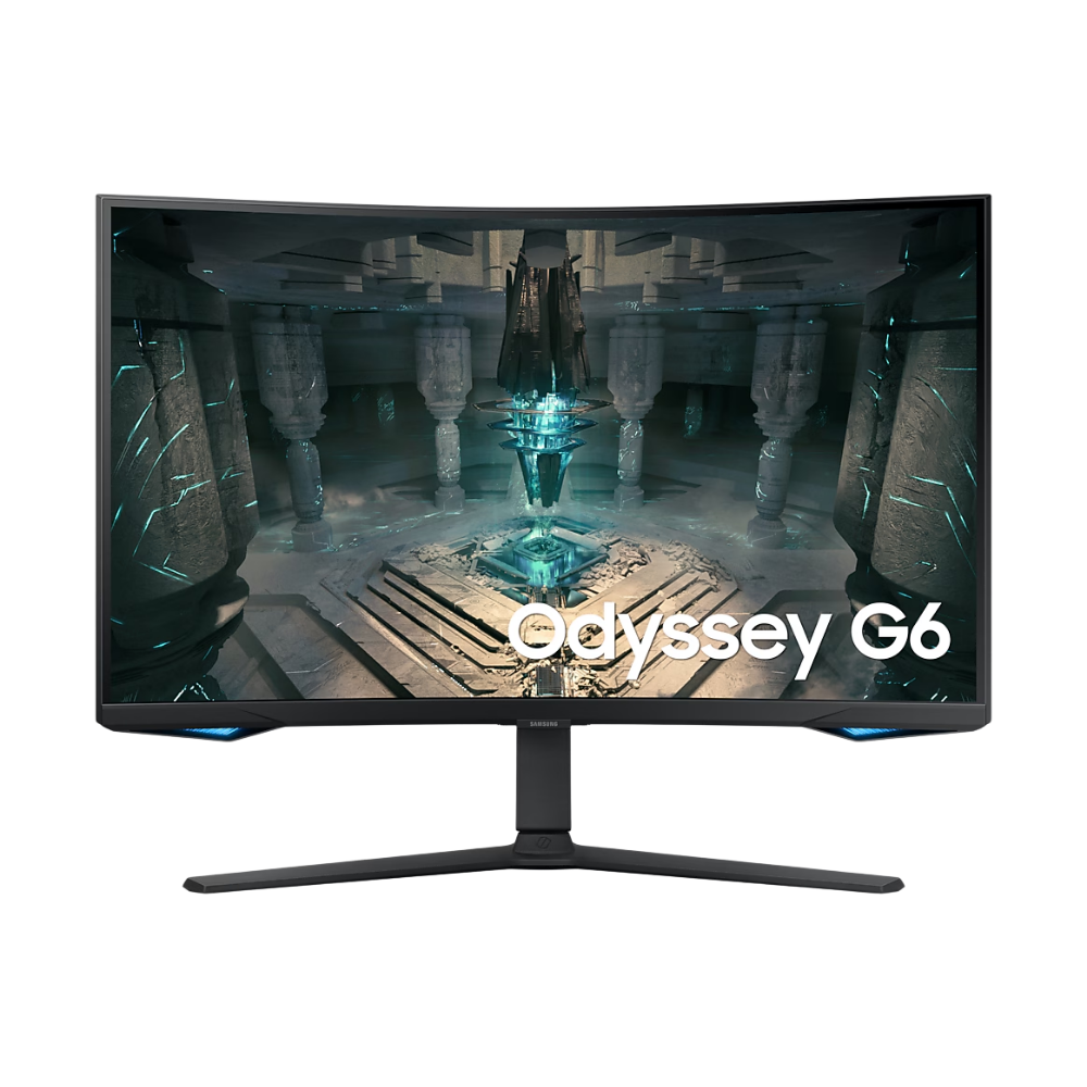 SAMSUNG ODYSSEY G6 LS32BG652EEXXP 32" QHD CURVE GAMING MONITOR 240HZ 1MS W/ SPKR WLMNT HAS (2XHDMI, DP)