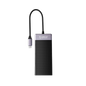 ORICO 10IN1 USB-C HUB (USB3.0,2XUSB2.0,USB-C PD,HDMI,VGA,RJ45,MICROSD,SD,3.5MM) ALUMINUM (BLK)