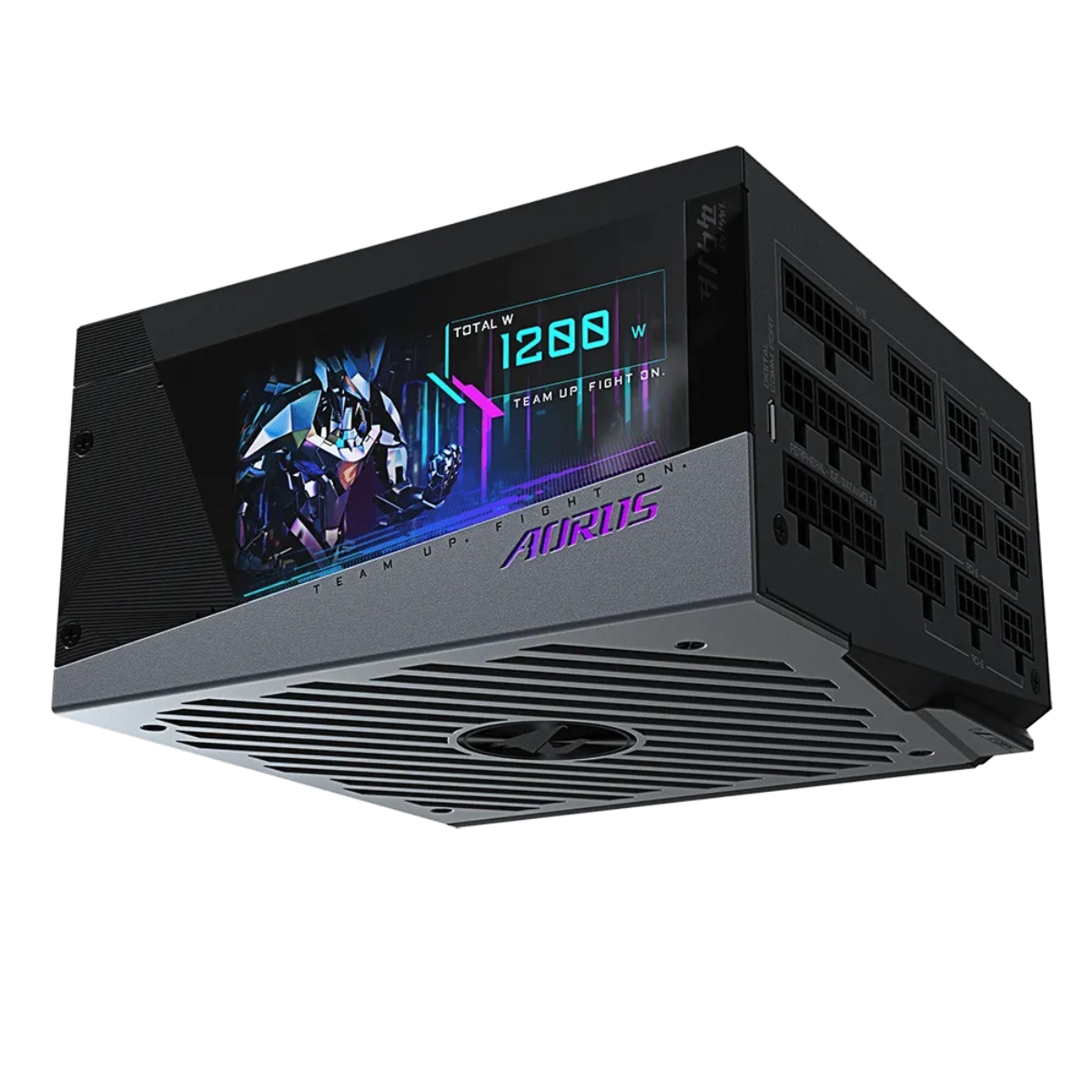 GIGABYTE AORUS P1200W 1X140MM FAN, 16SATA, 10PCIE, ACTIVE PFC, MODULAR, 80PLUS-PLATINUM