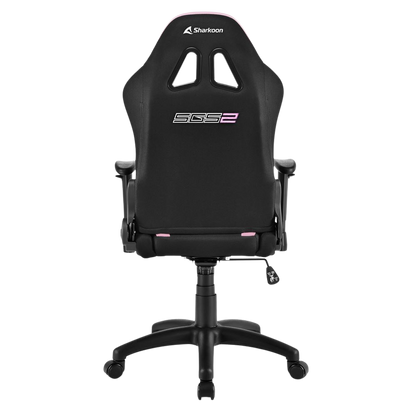 SHARKOON SKILLER SGS2 JR GAMING CHAIR W/ HEADREST & LUMBAR CUSHION (PINK)
