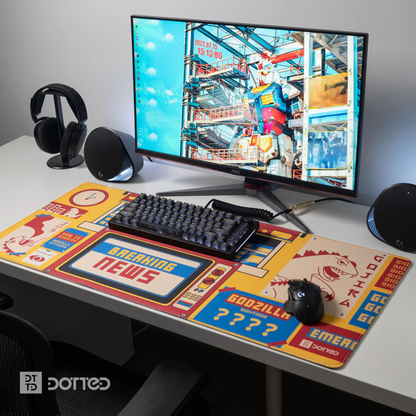 DOTTED GODZILLA 900X400MM DESK MAT (4MM)