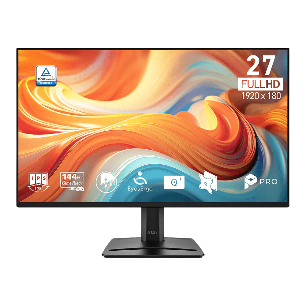 MSI PRO MP275 E14L 27" FHD LED IPS MONITOR 144HZ 1MS WLMNT W/ SPKR (HDMI, D-SUB)