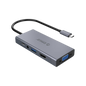 ORICO 5 IN 1 USB-C HUB (USB-A 3.0, HDMI, VGA, 3.5MM, USB-C PD) GRAY