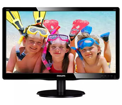 OPEN BOX : PHILIPS 200V4QSBR 19.5" WIDE LED MONITOR WLMNT (DB15, DVI)