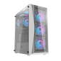 DARKFLASH DK352 ATX TOWER CASE W/ MESH FRONT, TEMPERED GLASS SIDE PANEL, 4 ARGB FANS