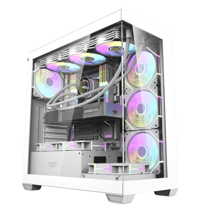 DARKFLASH DS900 ATX CASE W/ TEMPERED GLASS PANORAMIC SIDE