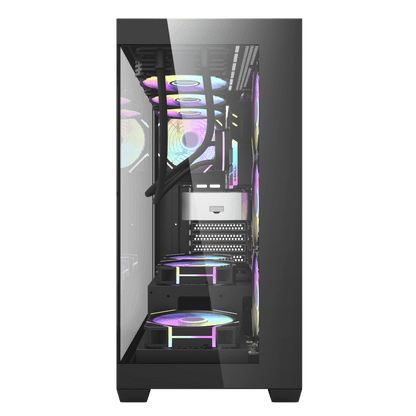 DARKFLASH DS900 ATX CASE W/ TEMPERED GLASS PANORAMIC SIDE