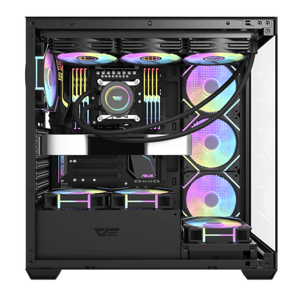DARKFLASH DS900 ATX CASE W/ TEMPERED GLASS PANORAMIC SIDE