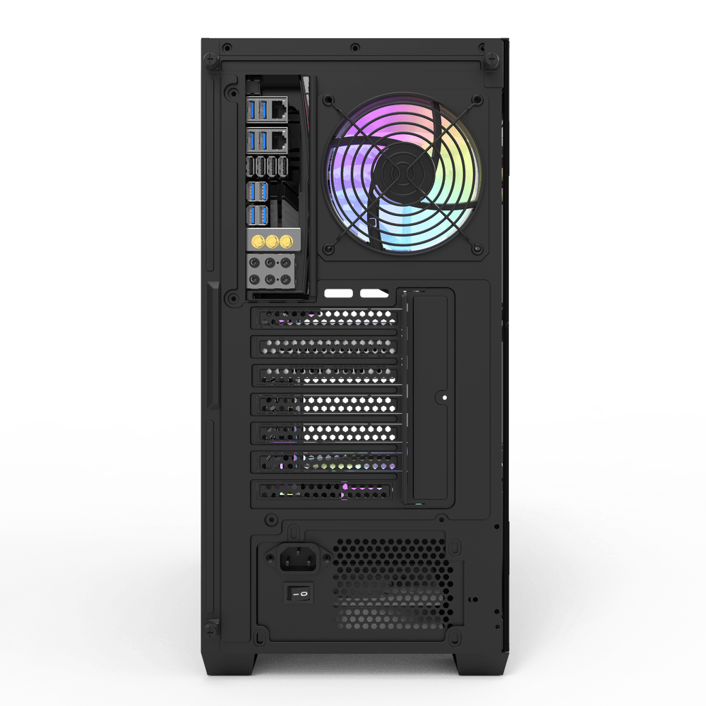 DARKFLASH DS900 ATX CASE W/ TEMPERED GLASS PANORAMIC SIDE
