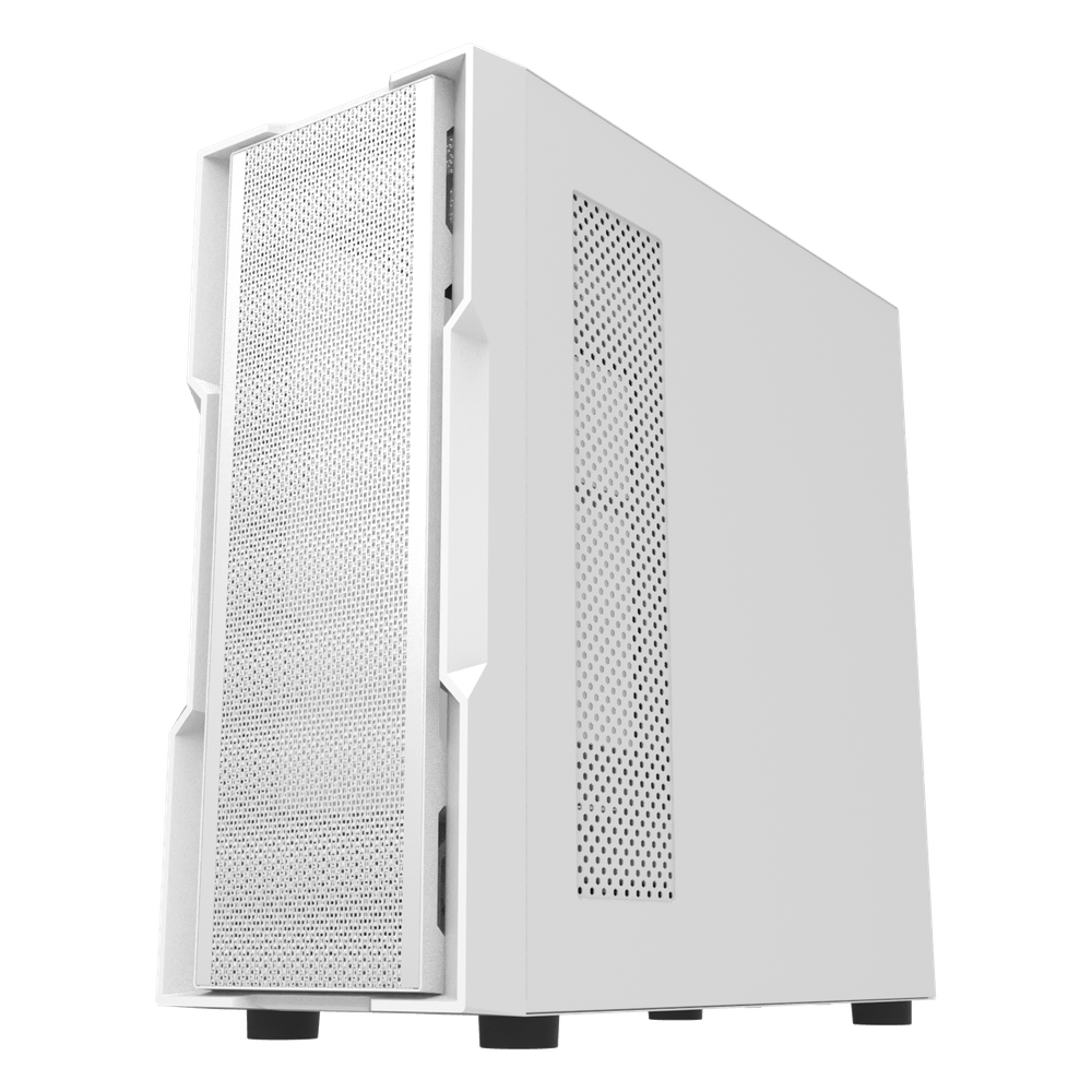 DARKFLASH DK431 ATX TOWER CASE W/ TEMPERED GLASS SIDE PANEL (WHITE)