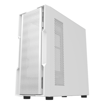 DARKFLASH DK431 ATX TOWER CASE W/ TEMPERED GLASS SIDE PANEL (WHITE)