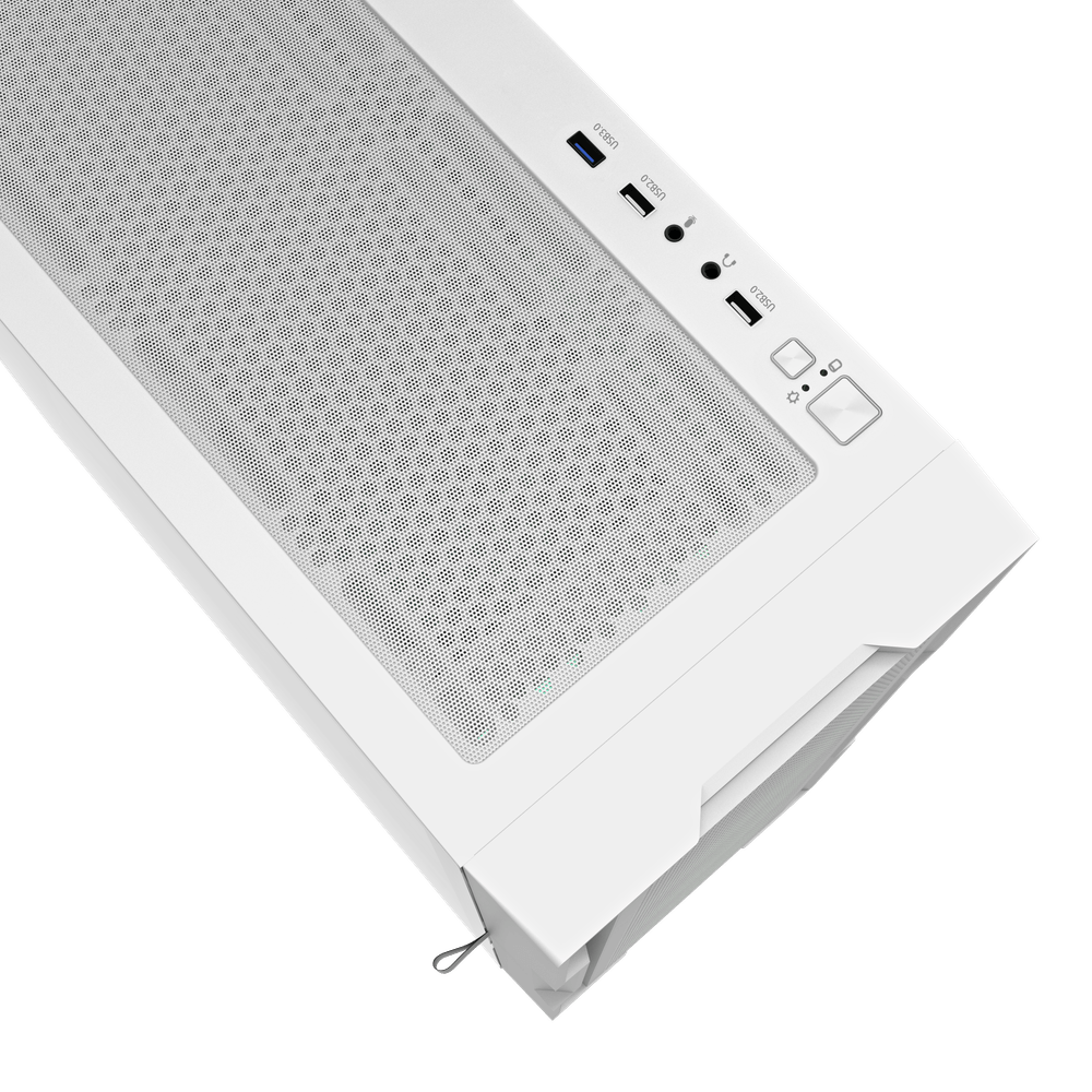 DARKFLASH DK431 ATX TOWER CASE W/ TEMPERED GLASS SIDE PANEL (WHITE)