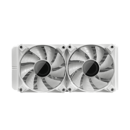 DARKFLASH TWISTER DX240 V2 ARGB AIO 240MM LIQUID CPU COOLER (LGA1700 READY) (WHITE)