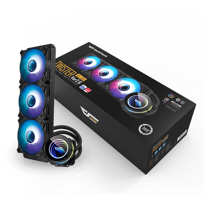 DARKFLASH TWISTER DX360 V2.6 ARGB AIO 360MM LIQUID CPU COOLER (LGA1700 READY)
