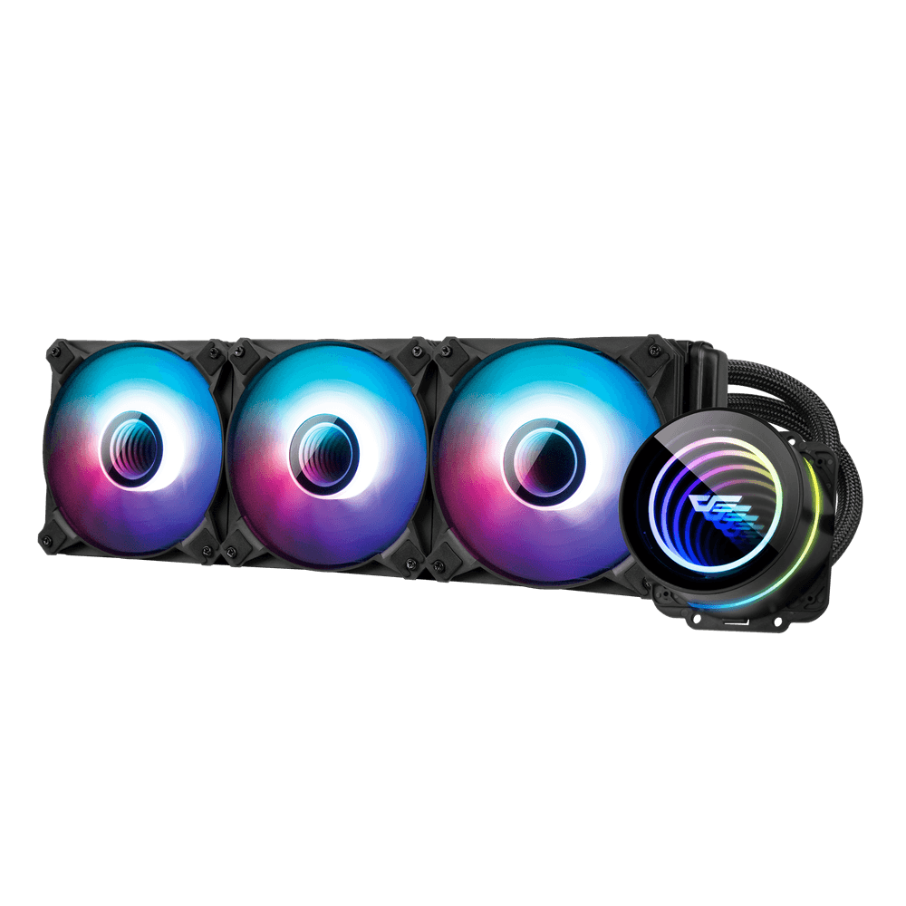 DARKFLASH TWISTER DX360 V2.6 ARGB AIO 360MM LIQUID CPU COOLER (LGA1700 READY)