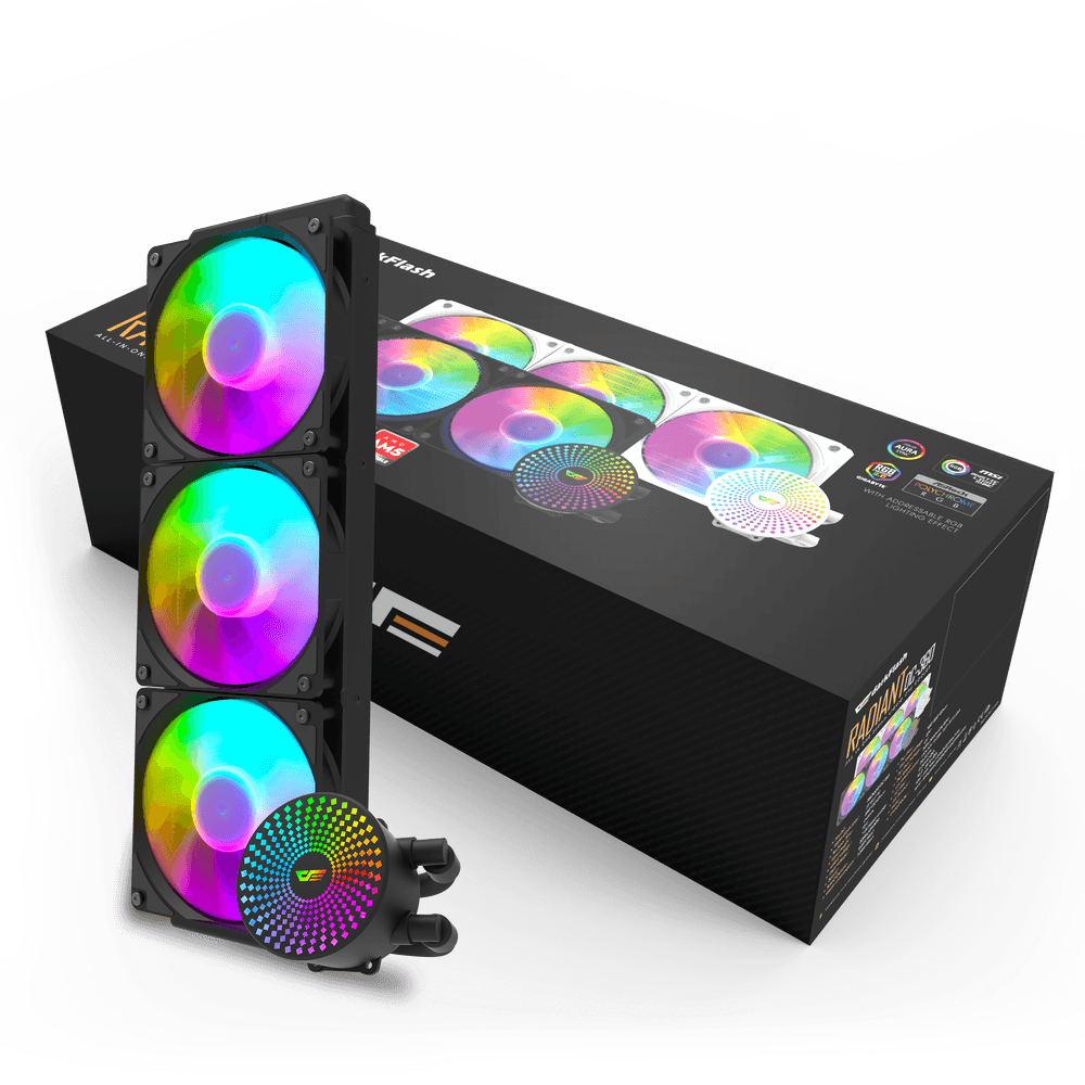 DARKFLASH RADIANT DC-360 ARGB AIO 360MM LIQUID CPU COOLER
