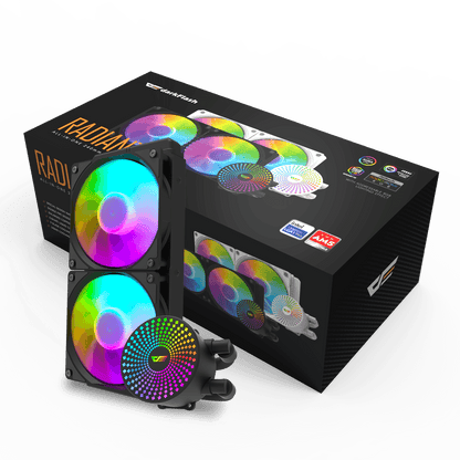 DARKFLASH RADIANT DC-240 ARGB AIO 240MM LIQUID CPU COOLER