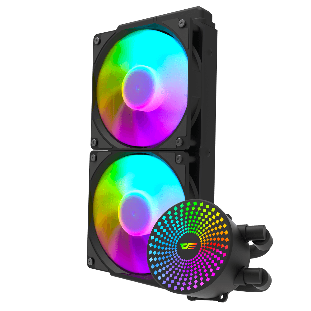DARKFLASH RADIANT DC-240 ARGB AIO 240MM LIQUID CPU COOLER