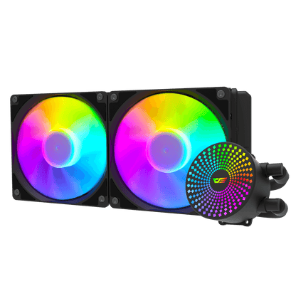 DARKFLASH RADIANT DC-240 ARGB AIO 240MM LIQUID CPU COOLER