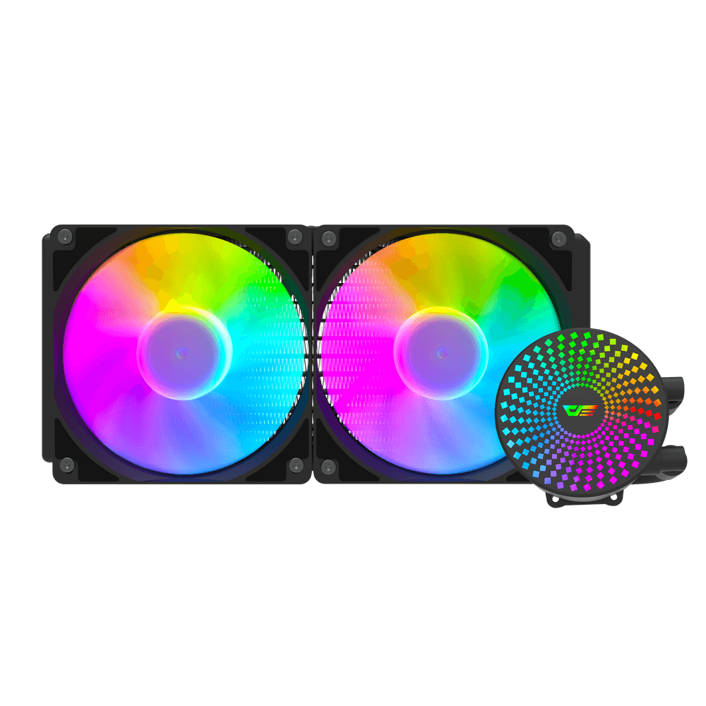 DARKFLASH RADIANT DC-240 ARGB AIO 240MM LIQUID CPU COOLER