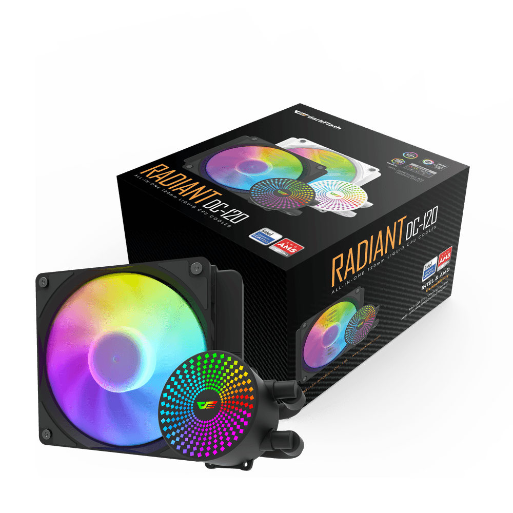DARKFLASH RADIANT DC-120 ARGB AIO 120MM LIQUID CPU COOLER
