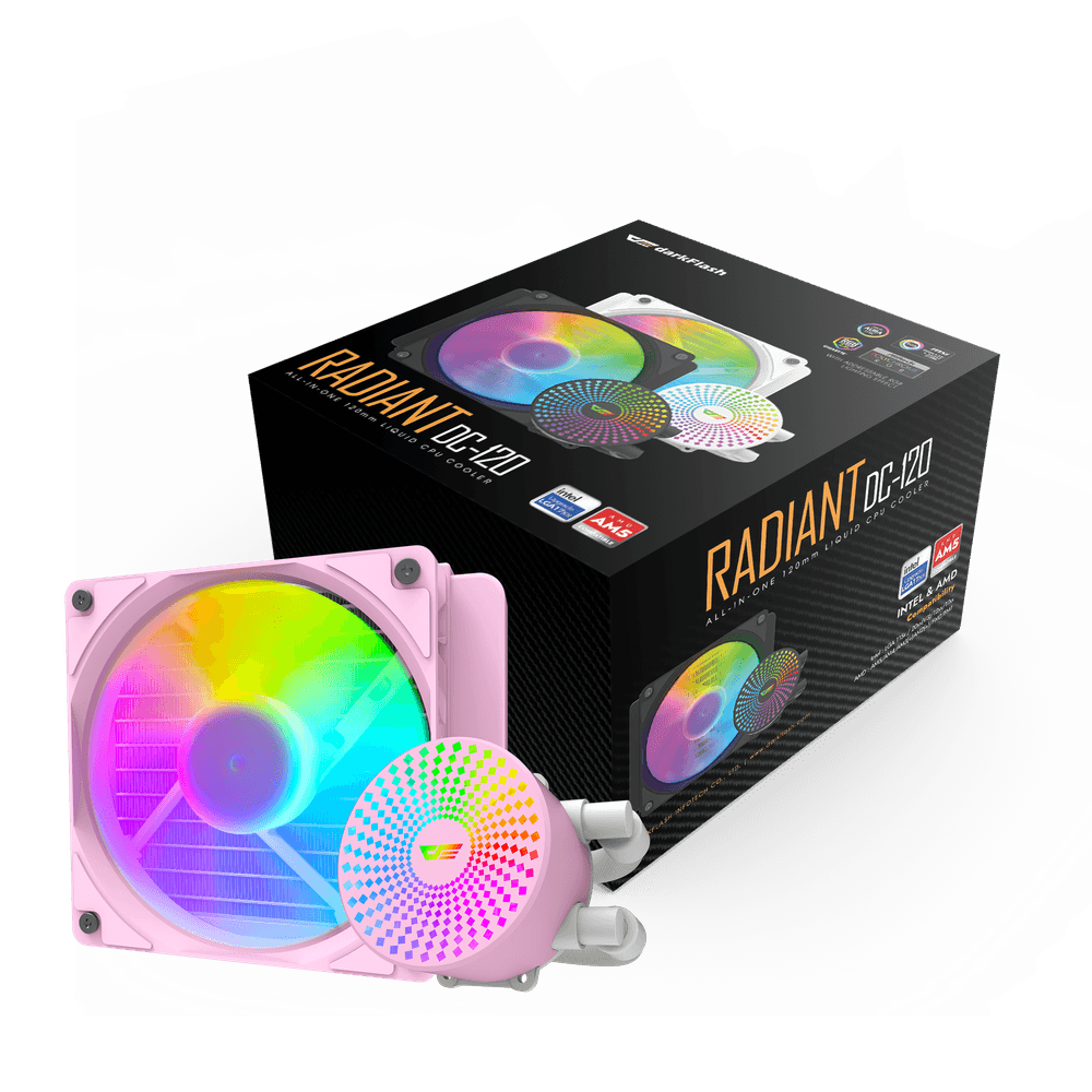DARKFLASH RADIANT DC-120 ARGB AIO 120MM LIQUID CPU COOLER