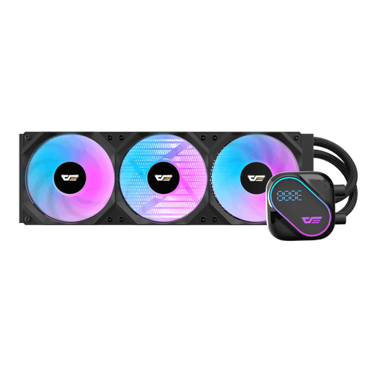DARKFLASH EXPLORE DO360 ARGB AIO 360MM LIQUID CPU COOLER W/ DIGITAL DISPLAY