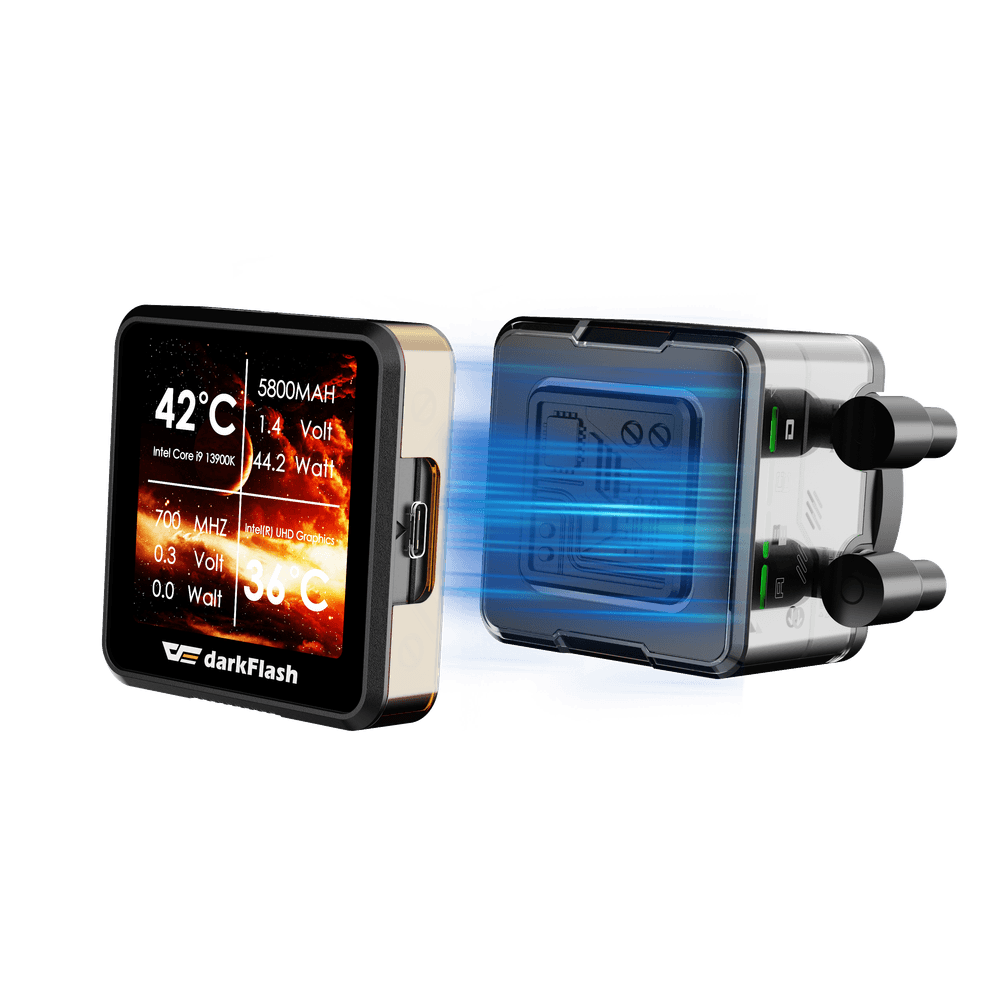 DARKFLASH EXPLORE DE240 ARGB AIO 240MM LIQUID CPU COOLER W/ 2.88" IPS DISPLAY