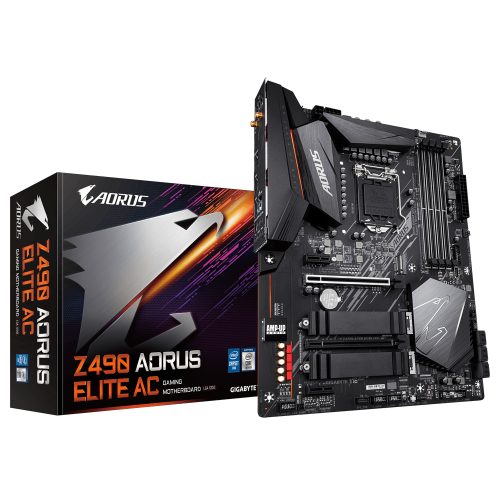 GIGABYTE Z490 AORUS ELITE AC 4DDR4 2XM.2 MOTHERBOARD (HDMI) WIFI+BT