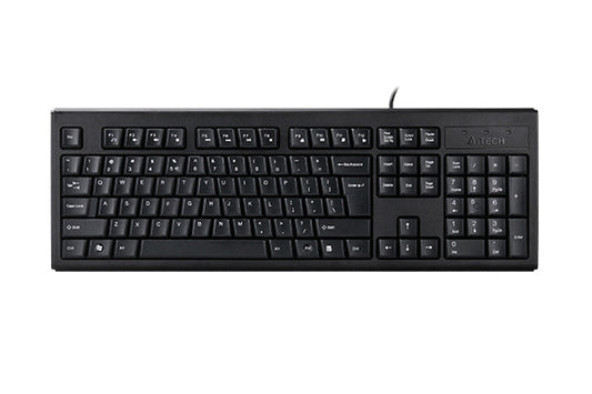 A4TECH KRS-83 USB COMFORT ROUND SPILL PROOF KEYBOARD (BLACK)