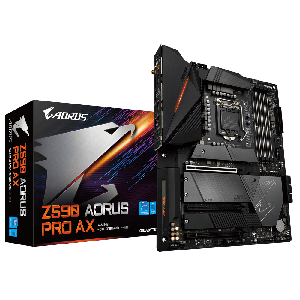 GIGABYTE Z590 AORUS PRO AX 4DDR4 4XM.2 MOTHERBOARD (DP) WIFI AX+BT