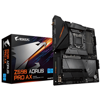 GIGABYTE Z590 AORUS PRO AX 4DDR4 4XM.2 MOTHERBOARD (DP) WIFI AX+BT