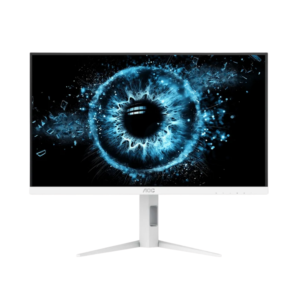 AOC Q27G4SL/WS 27" QHD LED IPS GAMING MONITOR 0.3MS 320HZ WLMNT W/ HAS (HDMI, DP) WHITE/SILVER
