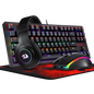 REDRAGON S113P-KN GAMING SET (KEYBOARD+MOUSE+HEADSET+MOUSE PAD)