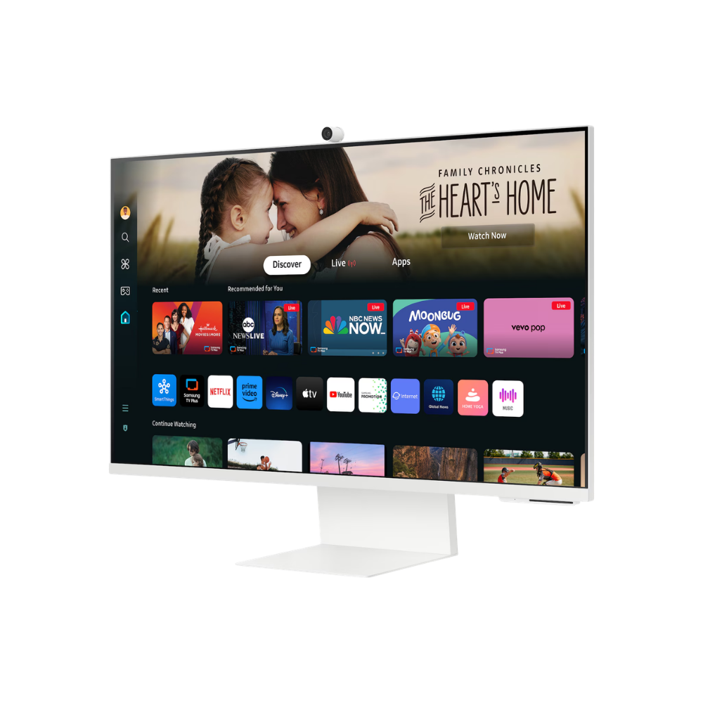 SAMSUNG M8 LS32DM801UEXXP 32" 4K UHD SMART MONITOR W/ SPKR WLMNT HAS (HDMI,USB-C) (WHITE)