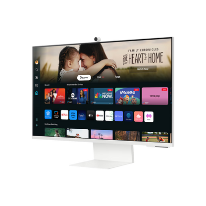 SAMSUNG M8 LS32DM801UEXXP 32" 4K UHD SMART MONITOR W/ SPKR WLMNT HAS (HDMI,USB-C) (WHITE)