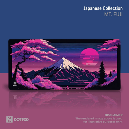 DOTTED MT FUJI 900X400MM DESK MAT (4MM)