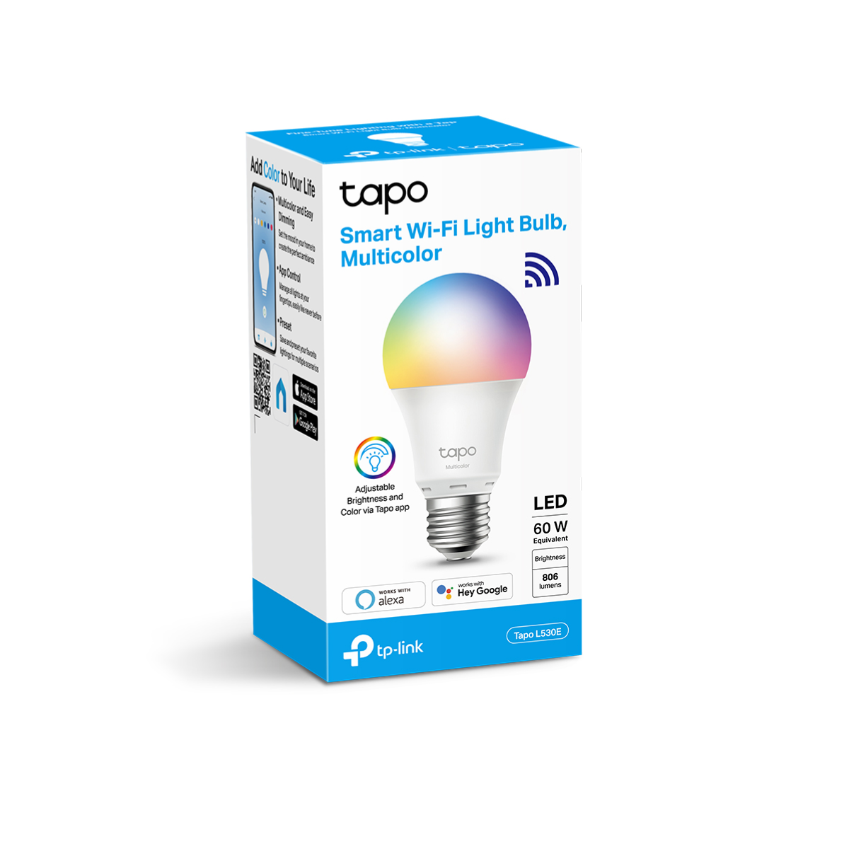TPLINK TAPO L530E SMART WIFI MULTI-COLOR LIGHT BULB