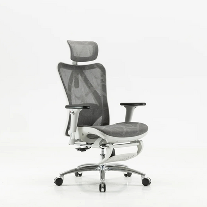 SIHOO M57B ERGONOMIC CHAIR MESH SEAT W/ 2D HEADREST, 3D ARMREST & RETRACTABLE FOOTREST