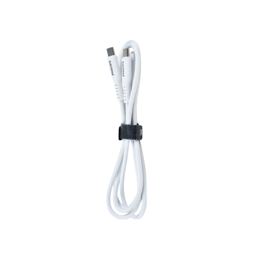 PHILIPS USB-C (M) TO USB-C (M) 60W BRAIDED CABLE (4FT/1.2M) WHITE