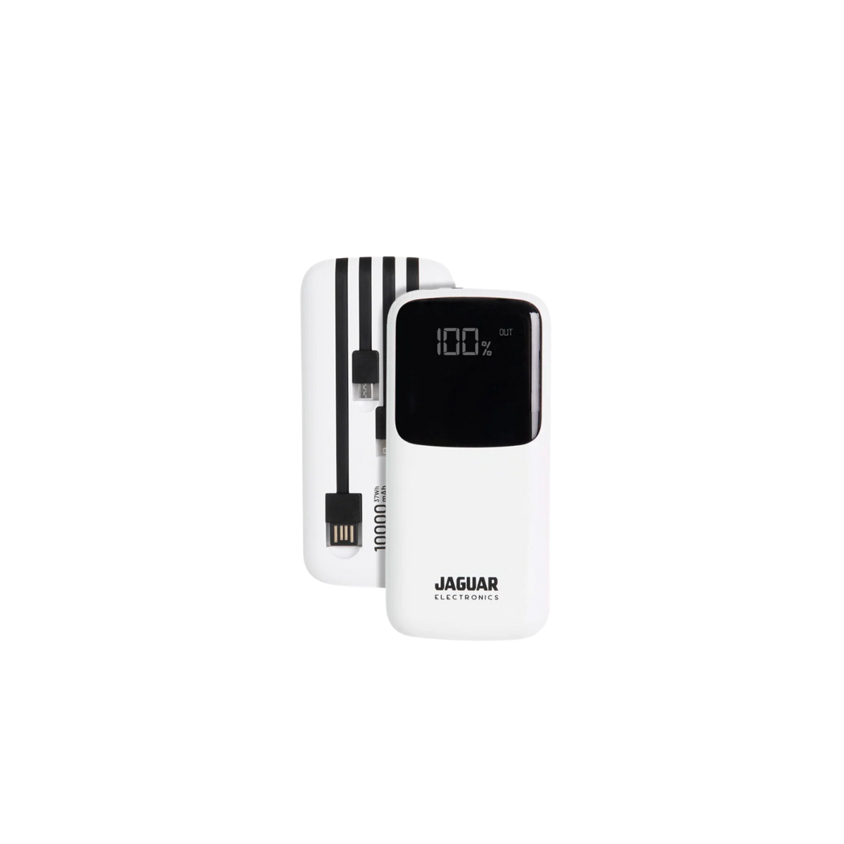 JAGUAR PB896 10000MAH POWERBANK W/ CHARGING CABLE-White