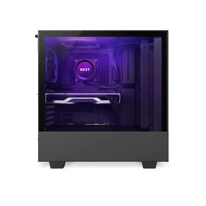 NZXT H510 ELITE MID TOWER CASE W/ RGB LED STRIP (2X140MM RGB FANS) (BLACK)