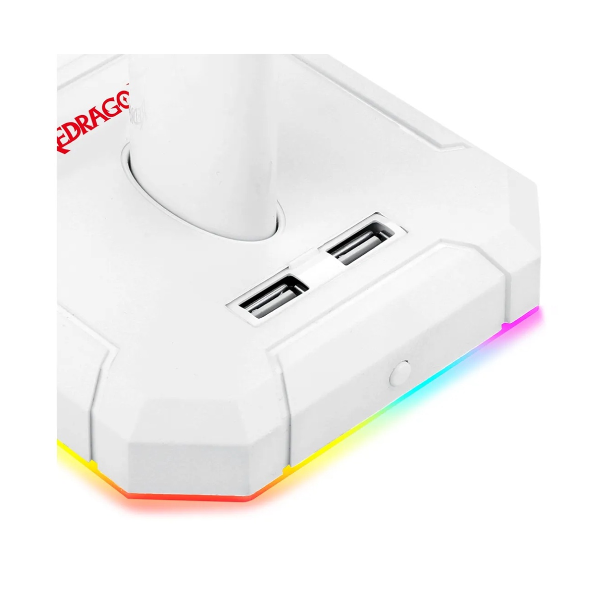REDRAGON SCEPTER PRO RGB GAMING HEADSET STAND (WHITE)