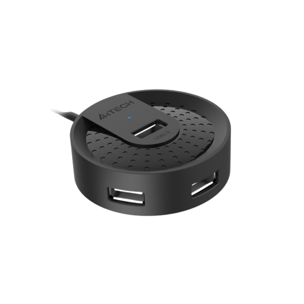 A4TECH HUB-20 USB2.0 4PORTS BLACK (150CM)